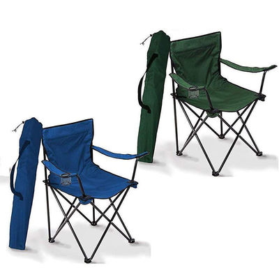 Chaise de camping légère et portable pliante avec porte-gobelet à bras