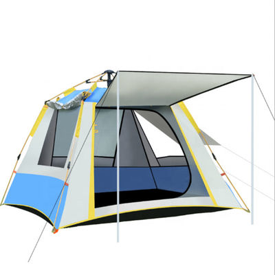 Polyester se pliant automatique extérieur de la tente campante 190T quatre côtés trois Windows