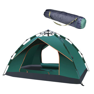 De famille de camping de tente de bruit cadre automatique imperméable à une seule couche de fibre de verre