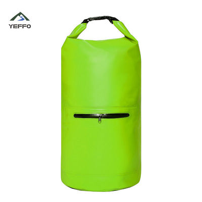 sac imperméable de camping de 10L 20L transportant la natation par radeau de canotage avec Front Zippered Pocket