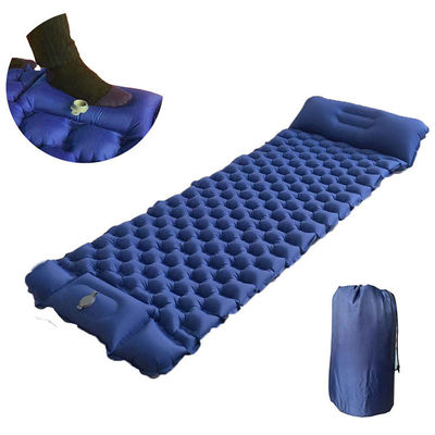 Protection gonflable de sommeil de camping ultra-léger imperméable avec l'oreiller 198x56x6cm