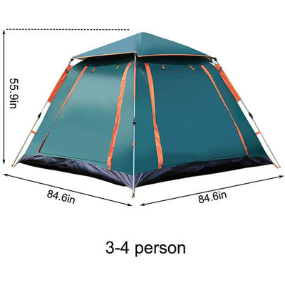 Personne facile de l'installation 3-4 de tente instantanée automatique protégeant du vent imperméable pour Glamping