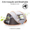 De sac à dos de camping de bruit tissu portatif de la personne 210T Oxford de la tente 4 imperméable