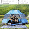 La fibre de verre 3-4 personnes sautent les abris campants de polyester des tentes 190T de famille
