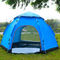 Vert hexagonal pliable de tente de camping du grand polyester 170T de voyage pour l'ombre de plage