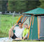 Fibre de verre tente de personne de Polonais 2 à 3 de tente de camping de double couche de résistant à l'eau