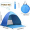 Anti personne 4 UV de cabane de plage de tente portative de protection solaire 200x165x130CM