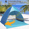 Abri de plage de Rod Easy Camp Pop Up de fibre de verre de tente de protection solaire de plage d'ODM de YEFFO