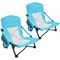 Chaise de camping de Recliner de pliage de la chaise 250lbs de Mesh Fabric Low Ultralight Camping